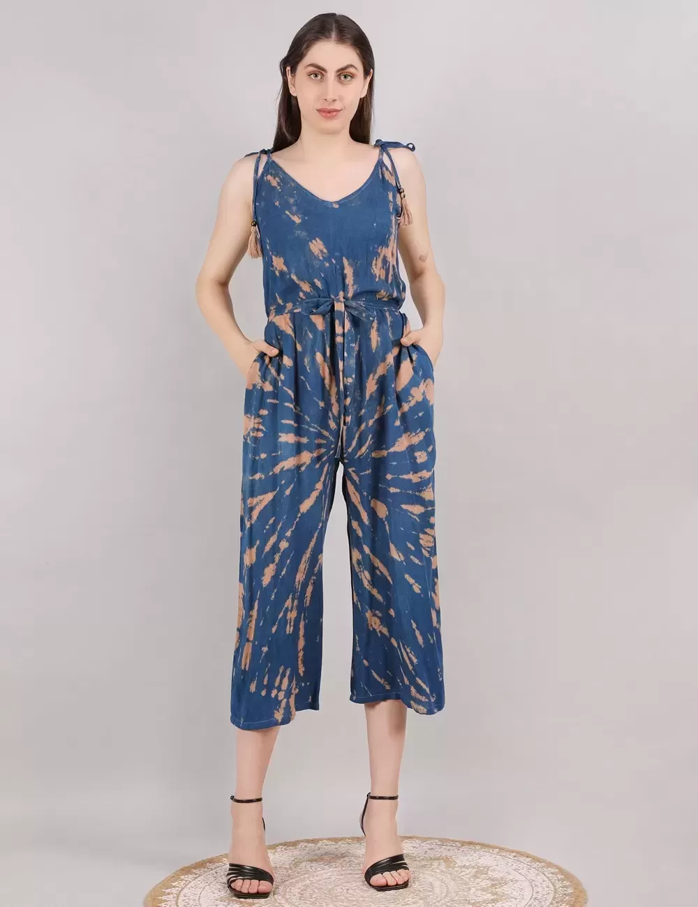 SSO-09 : Tie Dye Cami Overalls