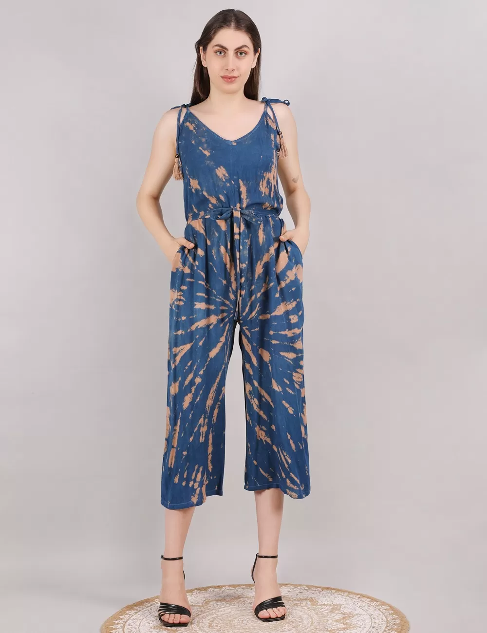 SSO-09 : Tie Dye Cami Overalls