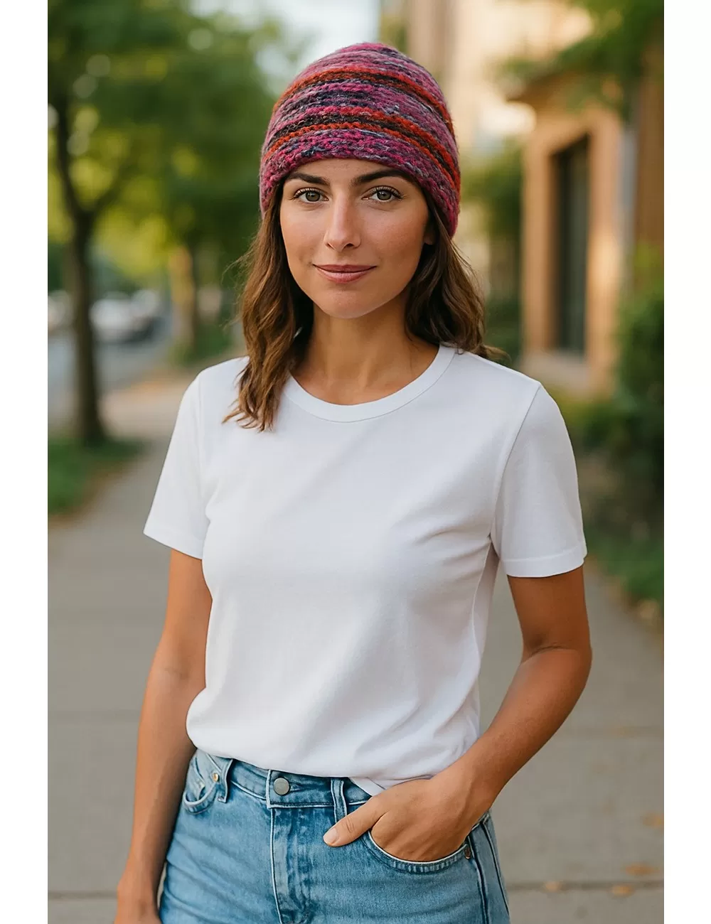 SF-129 : Wool Ribbed Beanie Hat