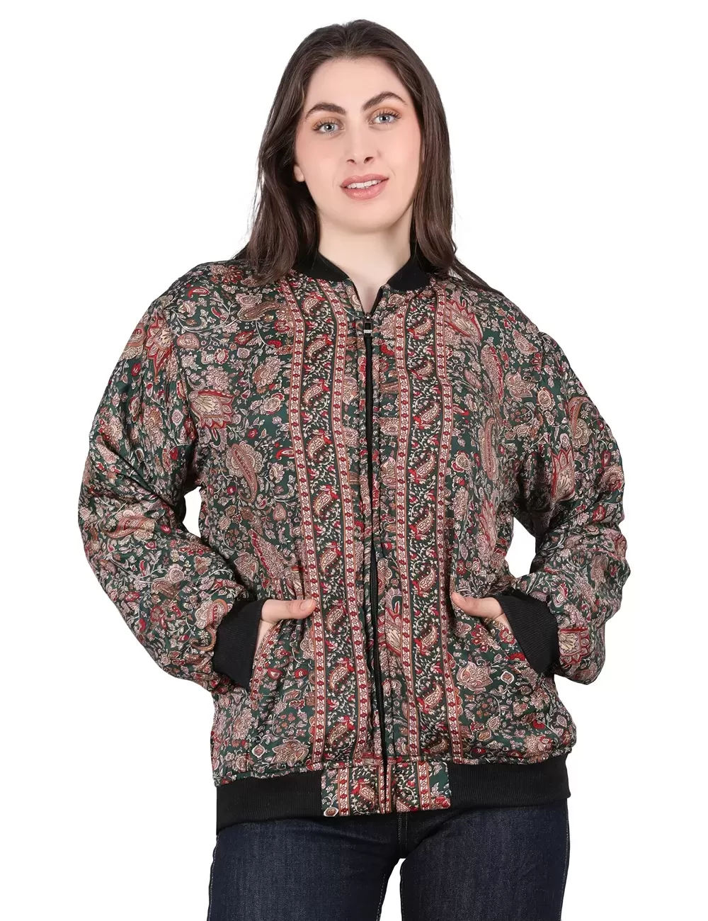 VNT-03 : Printed Silk Jacket
