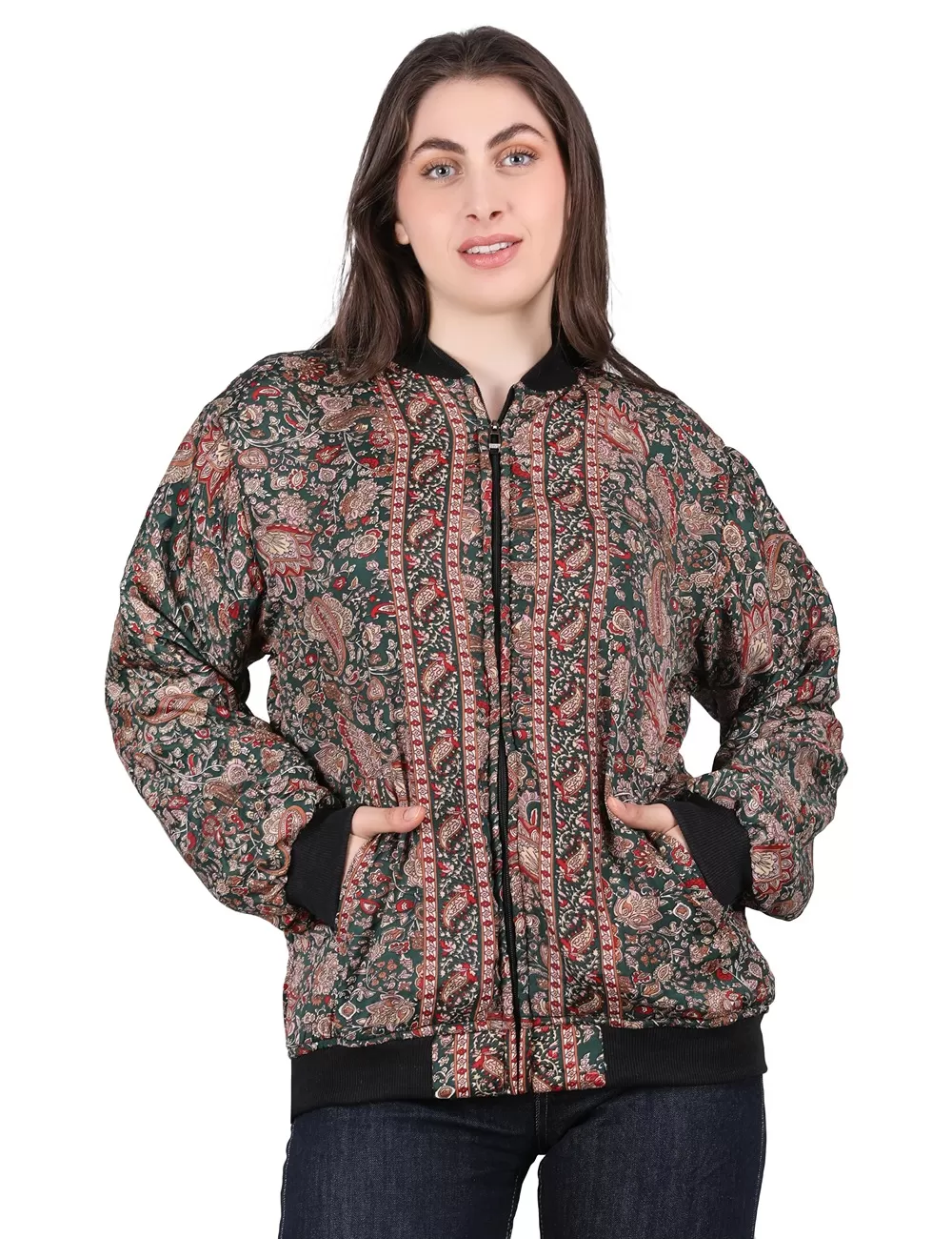 VNT-03 : Printed Silk Jacket