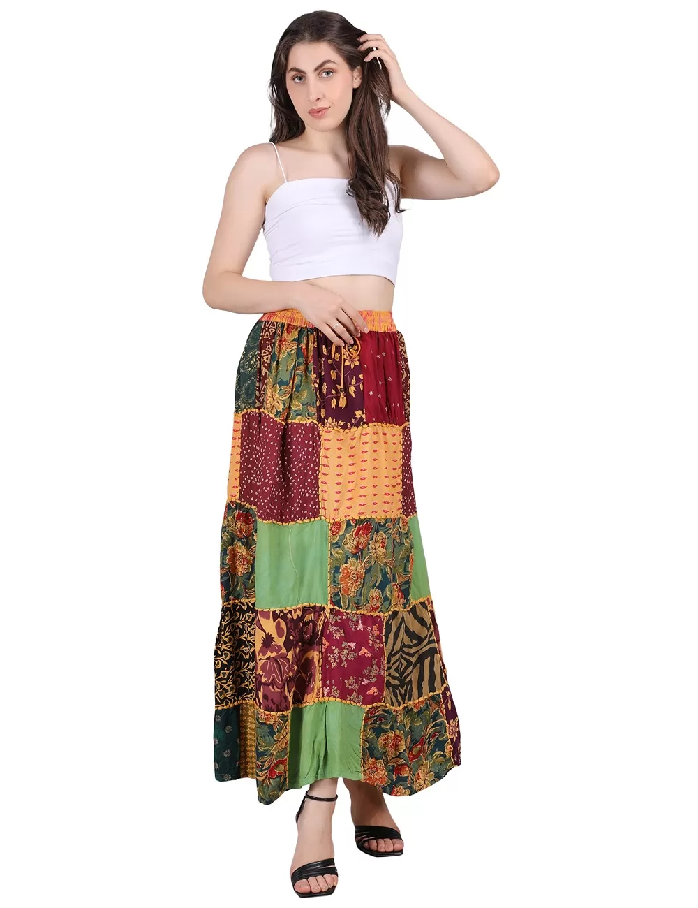 UK-01 : Patchwork Skirt