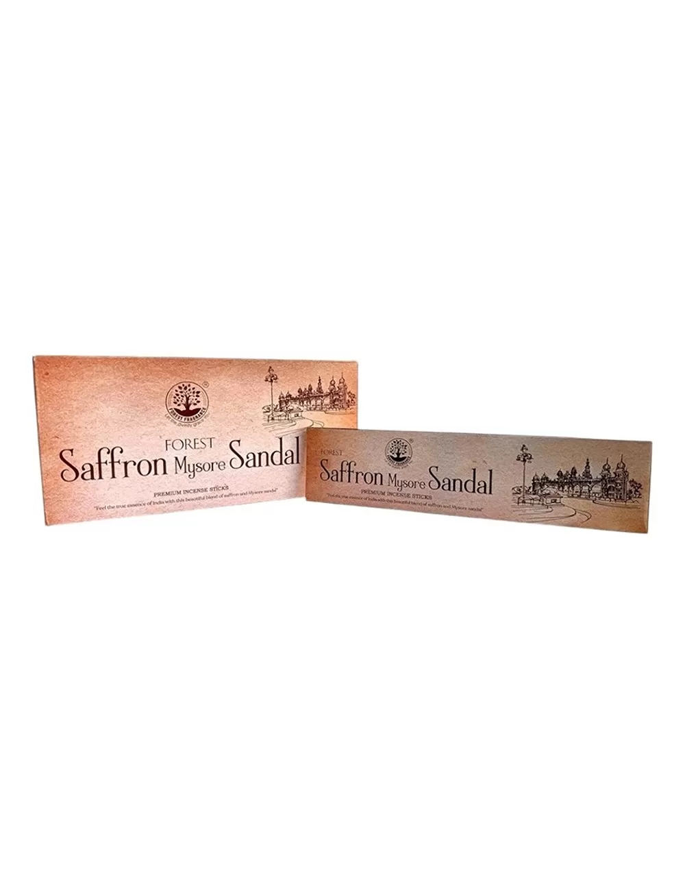 Forest : Saffron Mysore Sandal - 12 Packets - Each Packet of 10 sticks