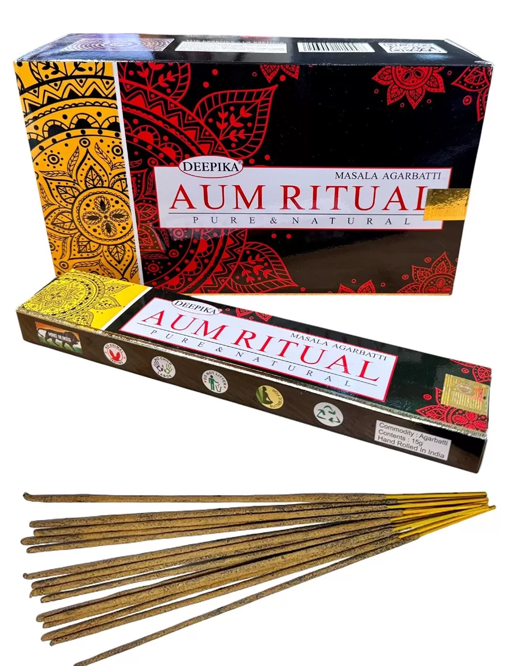 Deepika - Aum Ritual Incense - 12 Packets Of 15 gms Each
