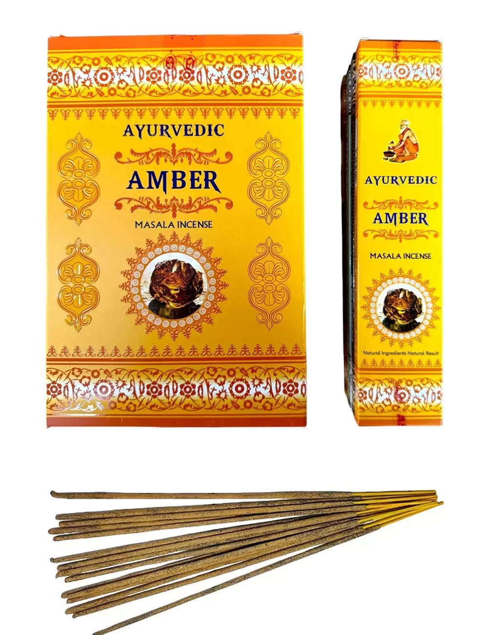 Ayurvedic - Amber Masala Incense - 12 Packets Of 15 gms Each