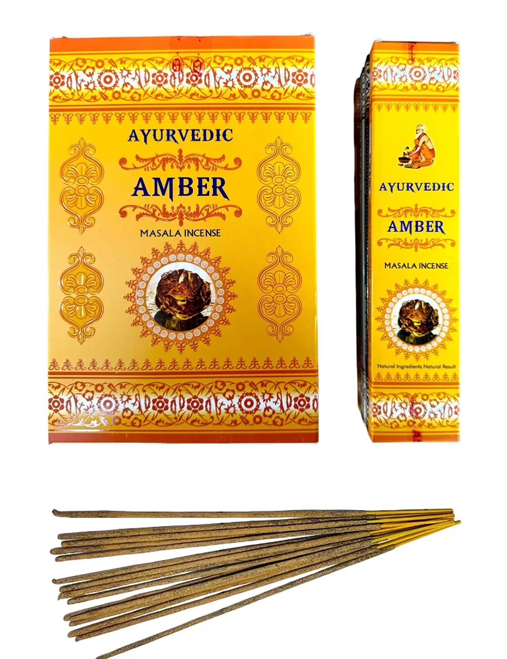 Ayurvedic - Amber Masala Incense - 12 Packets Of 15 gms Each