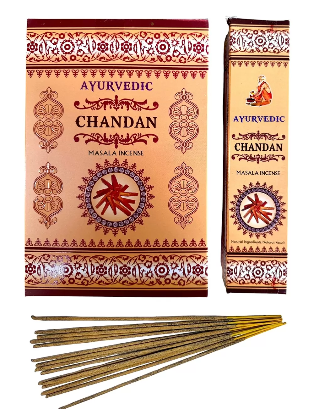 Ayurvedic - Chandan Masala Incense - 12 Packets Of 15 gms Each