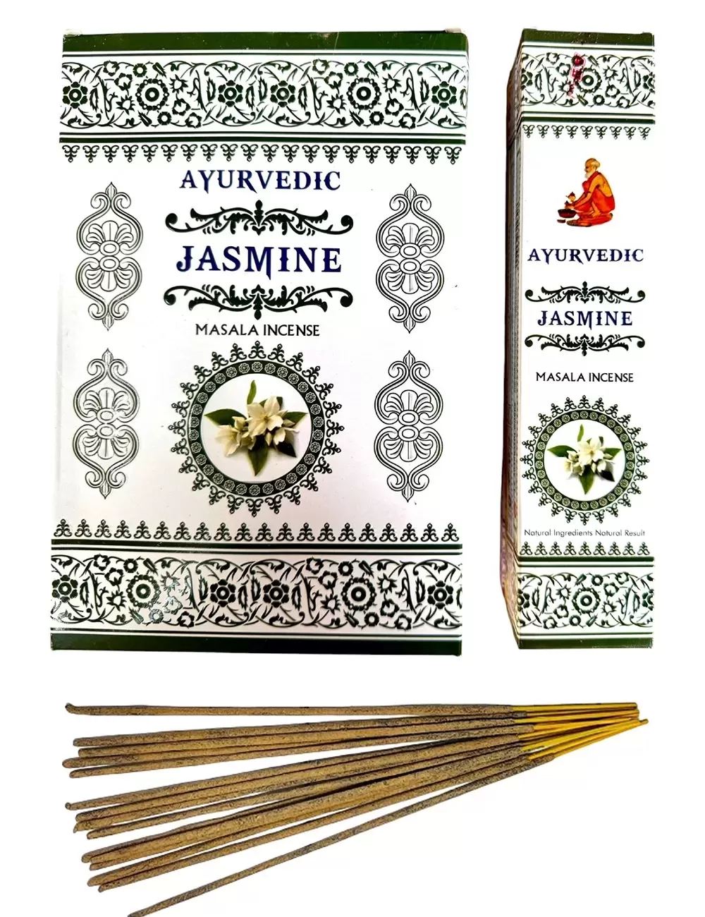 Ayurvedic - Jasmine Masala Incense - 12 Packets Of 15 gms Each