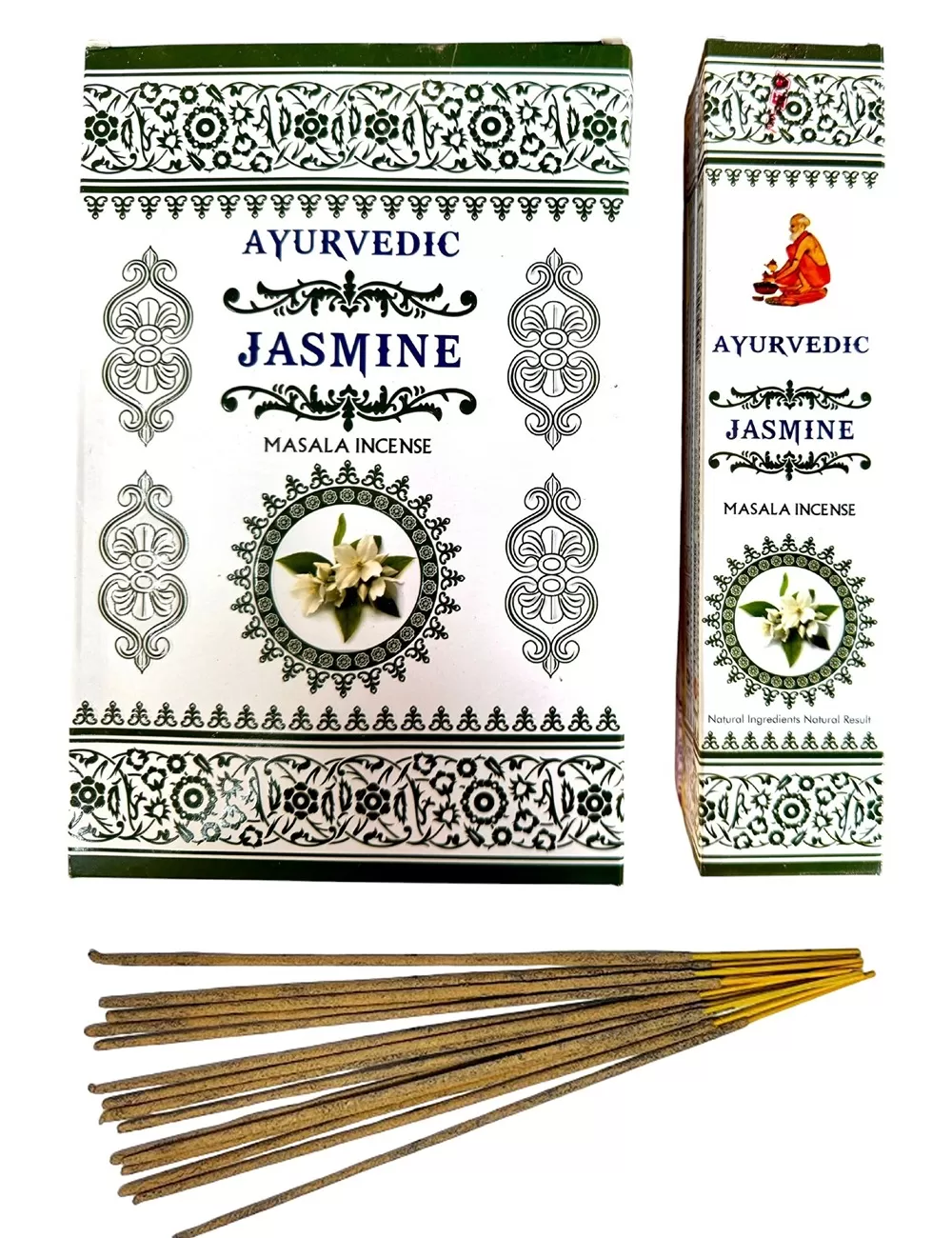 Ayurvedic - Jasmine Masala Incense - 12 Packets Of 15 gms Each