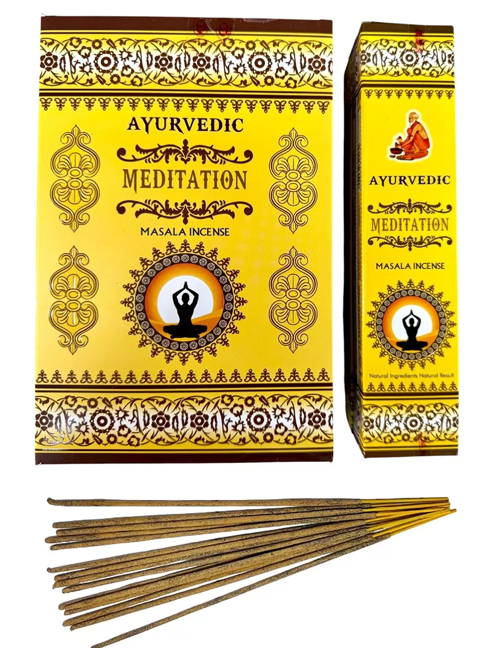 Ayurvedic - Meditation Masala Incense - 12 Packets Of 15 gms Each