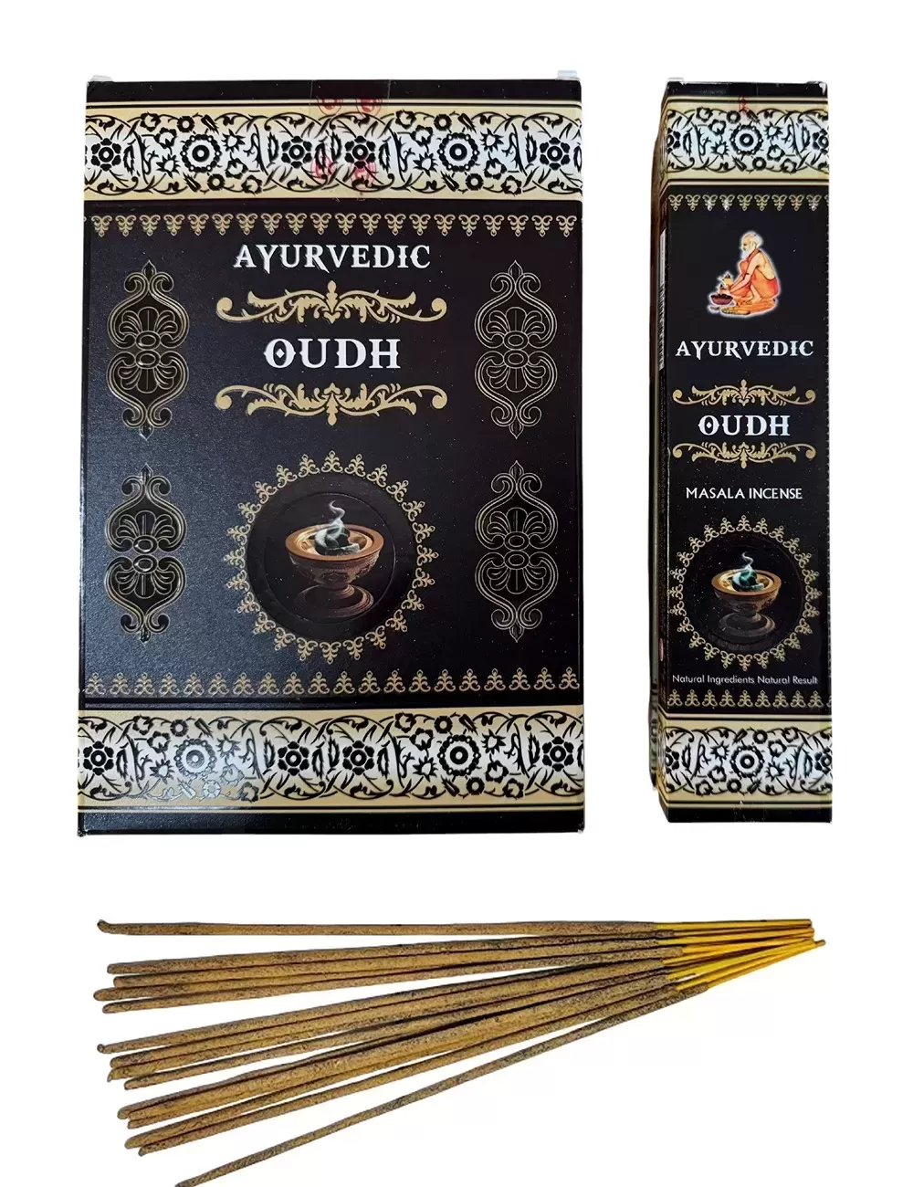 Ayurvedic - Oudh Masala Incense - 12 Packets Of 15 gms Each
