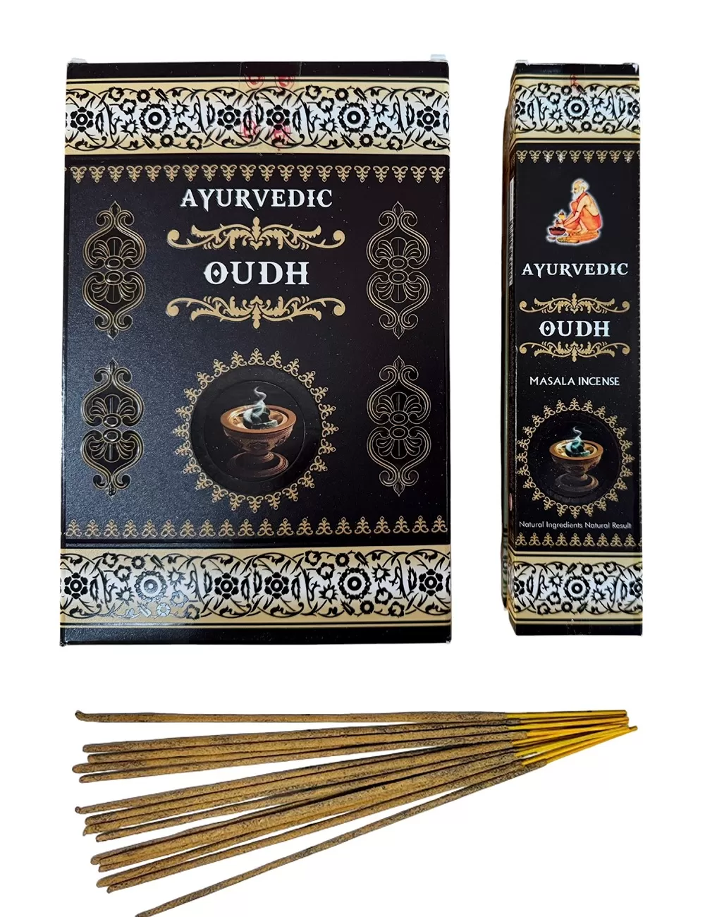 Ayurvedic - Oudh Masala Incense - 12 Packets Of 15 gms Each
