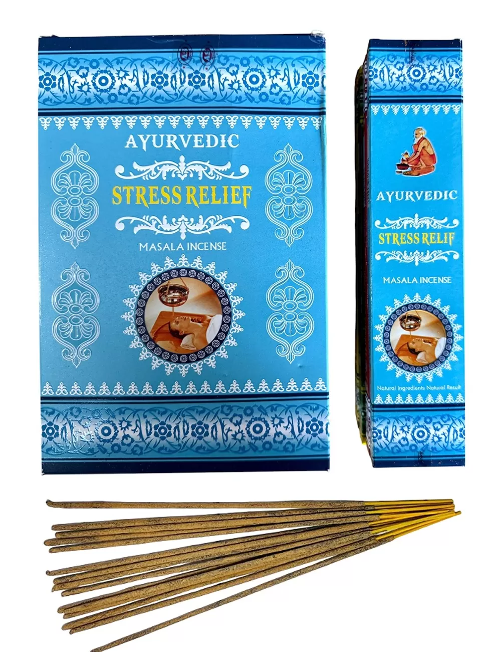 Ayurvedic - Stress Relief Masala Incense - 12 Packets Of 15 gms Each