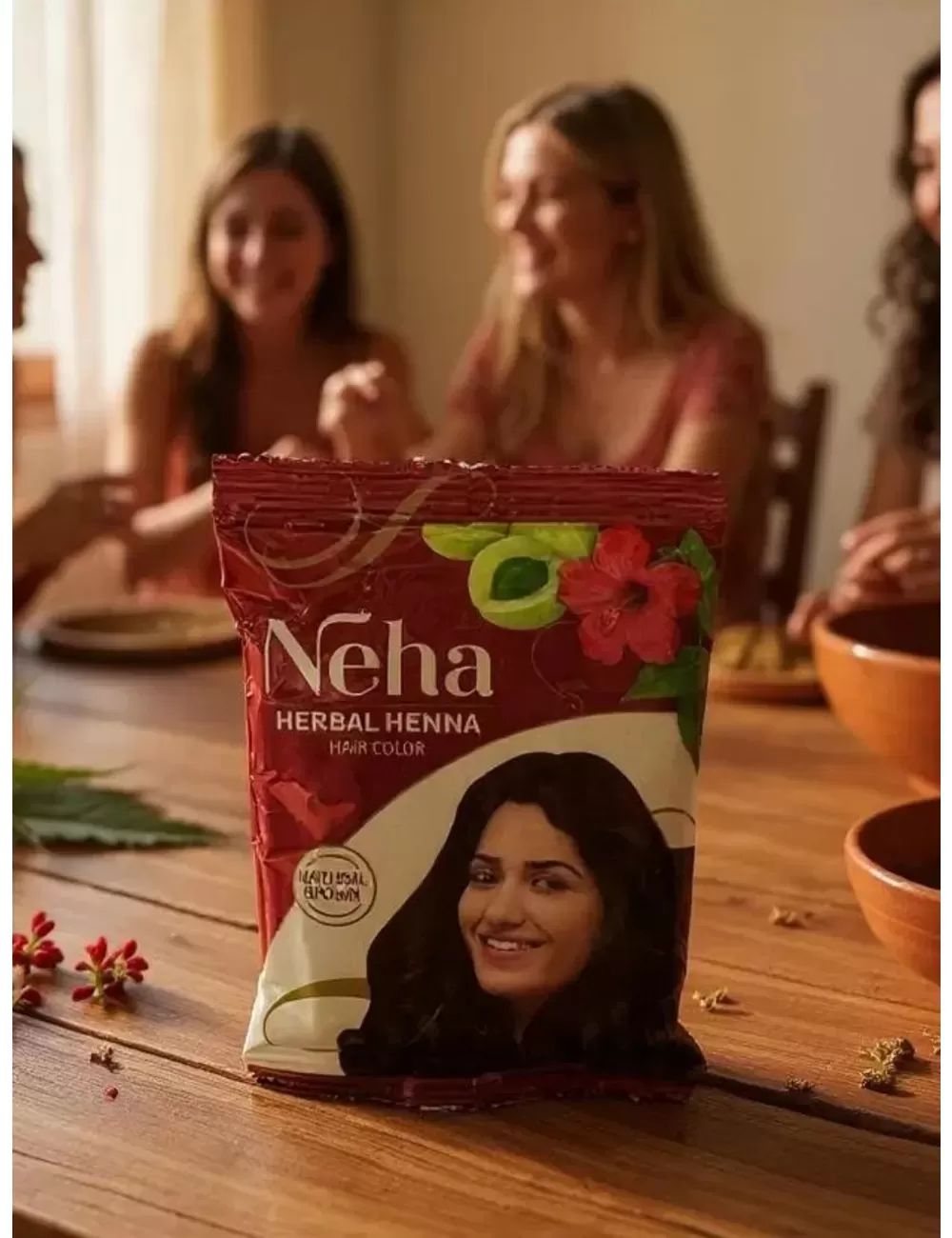 Neha : Henna for Hair - Natural Brown Hair Color - Pack of 20