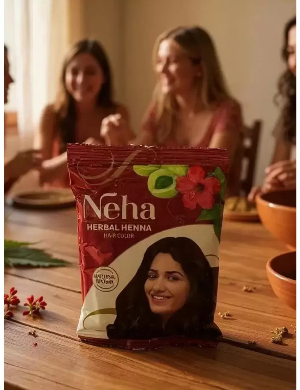 Neha : Henna for Hair - Natural Brown Hair Color - Pack of 20