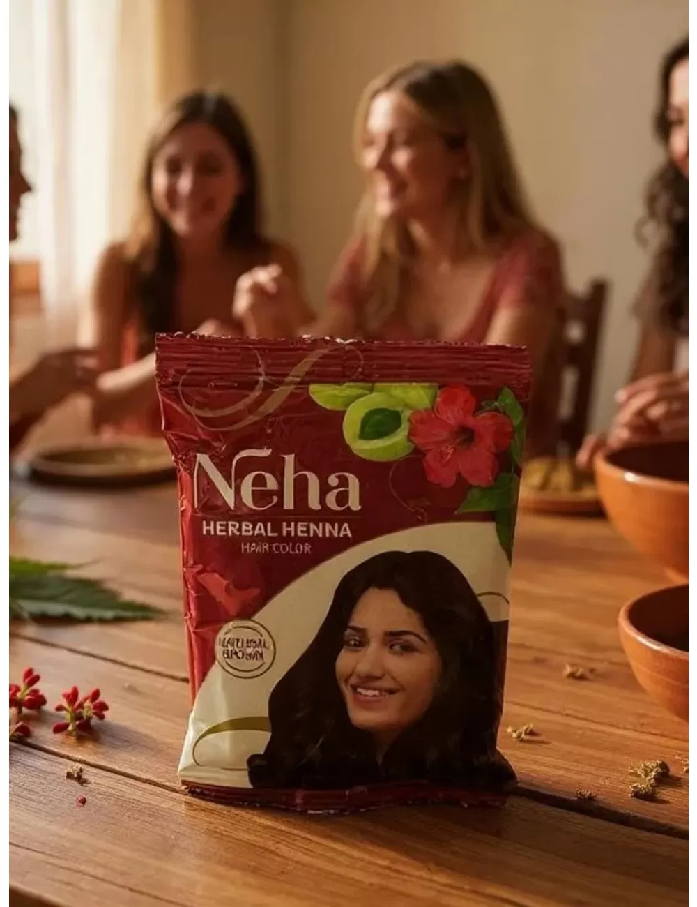 Neha : Henna for Hair - Natural Brown Hair Color - Pack of 20