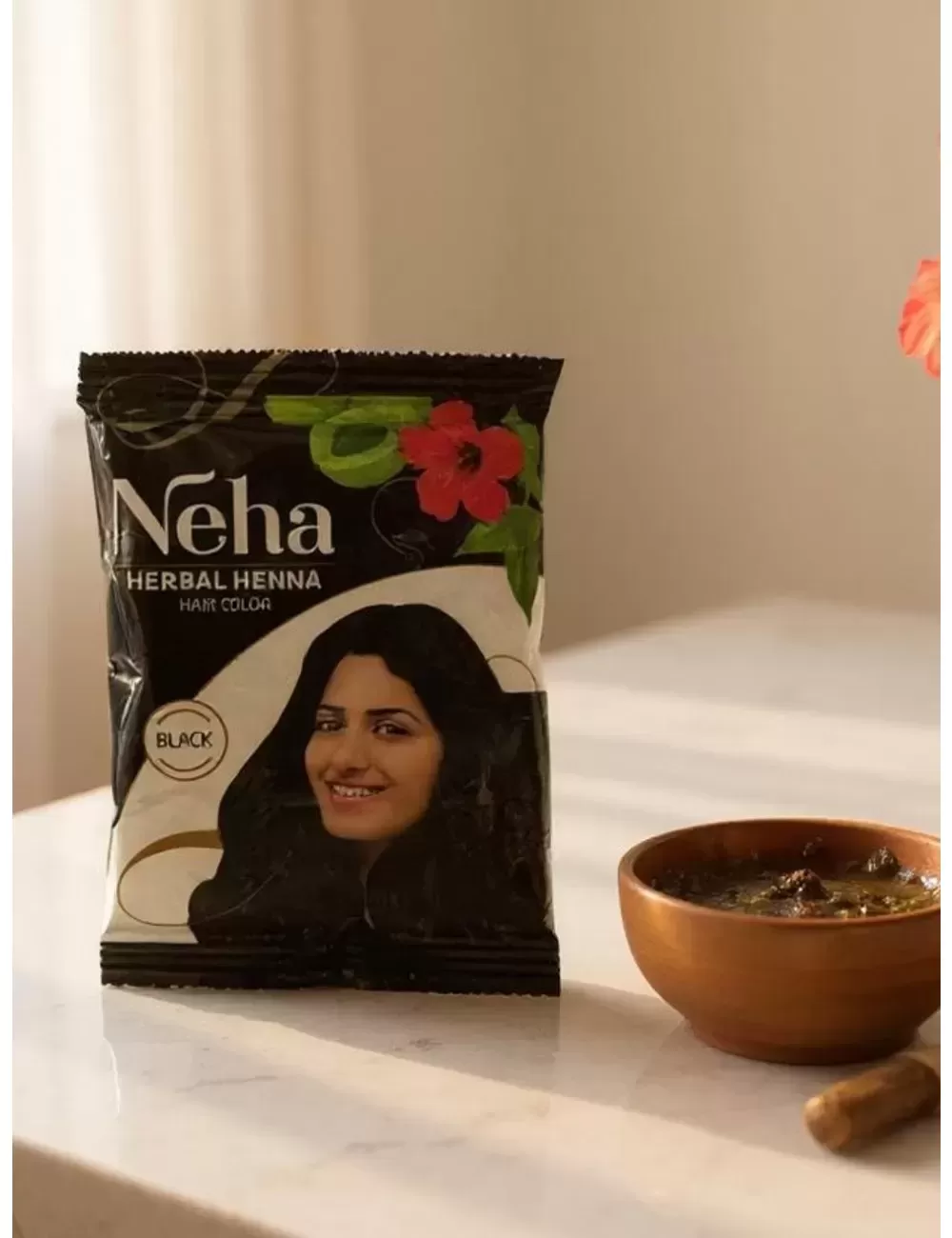 Neha : Henna for Hair - Black Hair Color - Pack of 20