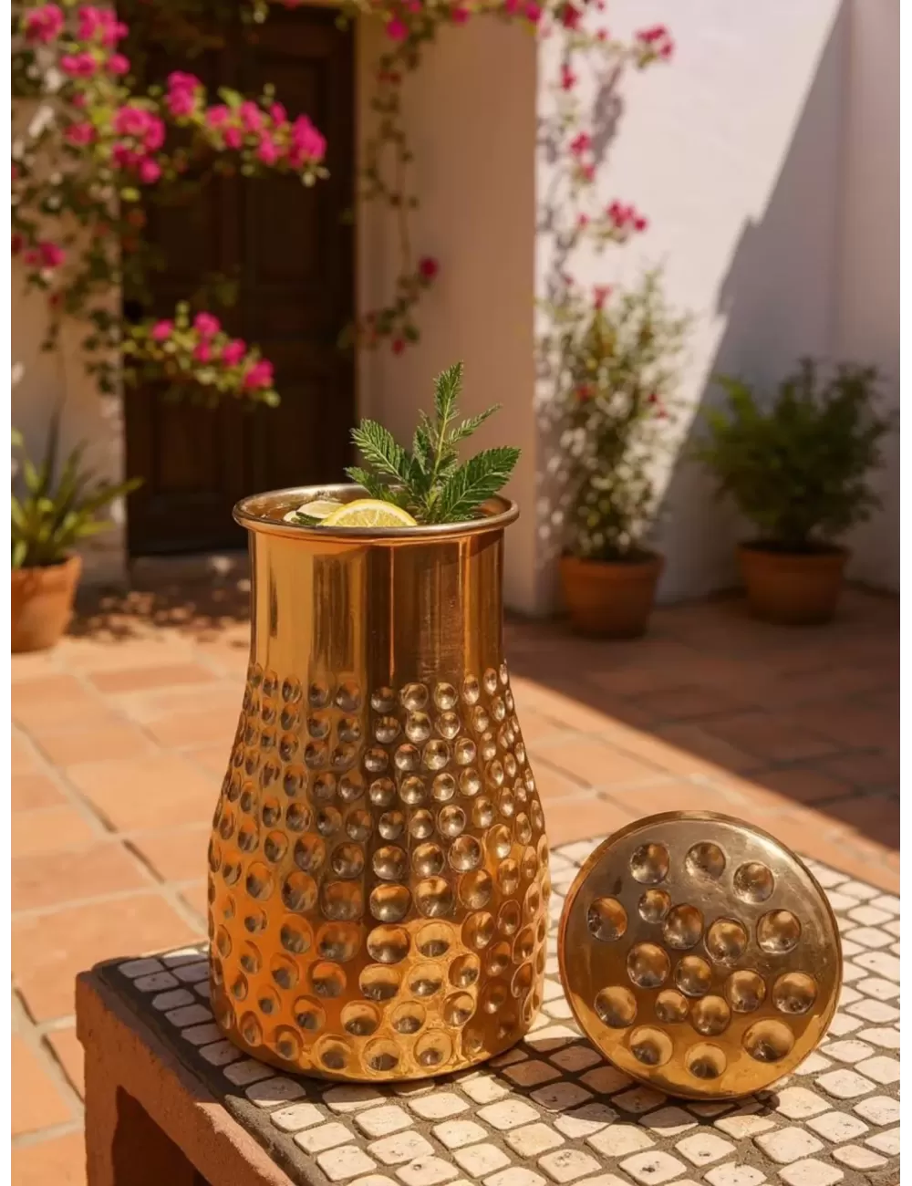Pure Copper | Sugar Pot Copper Jug | With Lid