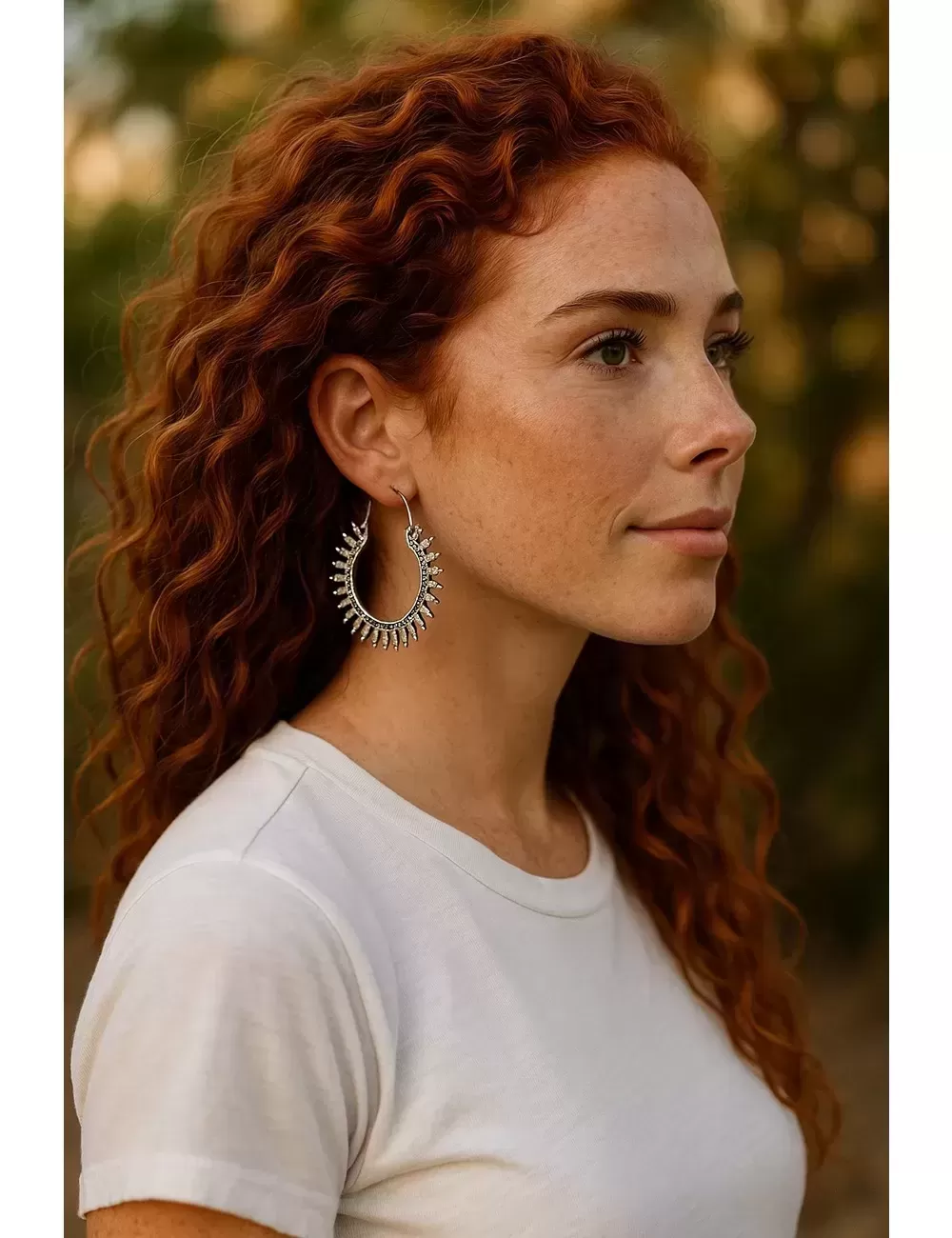 GEA-4 : Flower Burst Earrings : Assorted Colors (Gold,Silver)