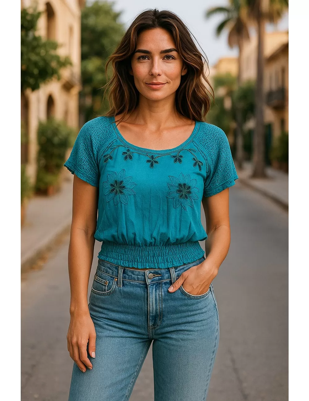 PE-23 : Tie Dye Crop Top