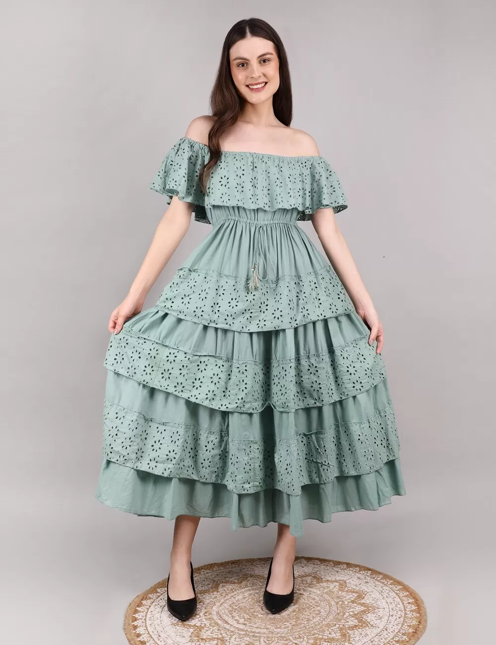 H-14 : Layered Maxi Dress