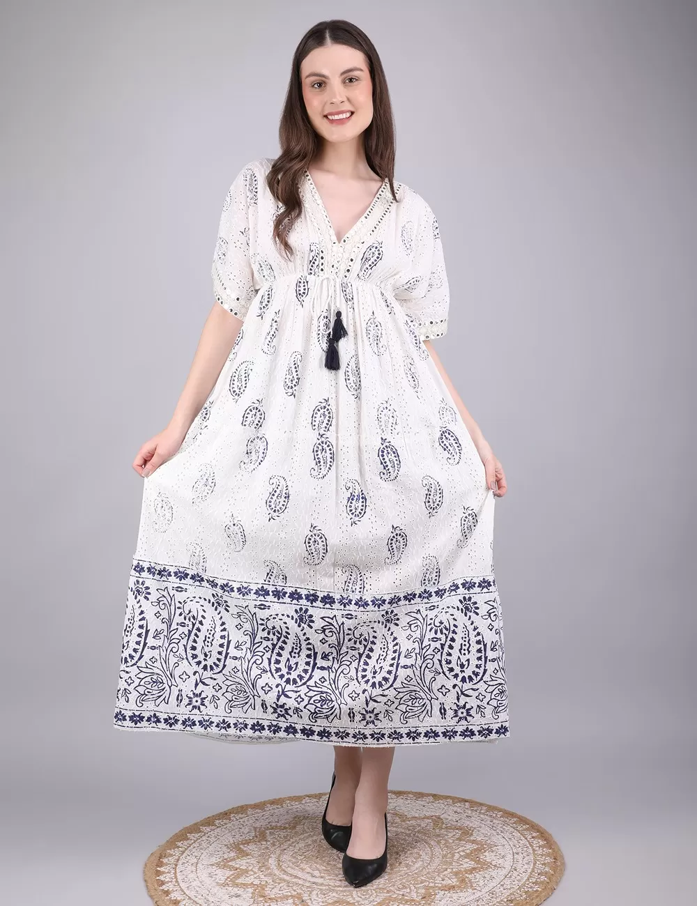 GE-11 : Boho Print Maxi Dress