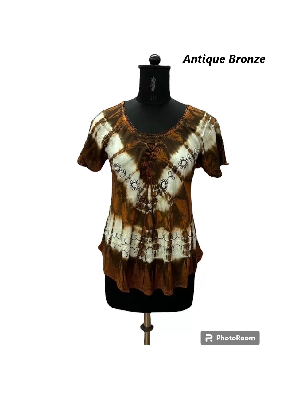 D-05 : Tie Dye Cap Sleeve Blouse