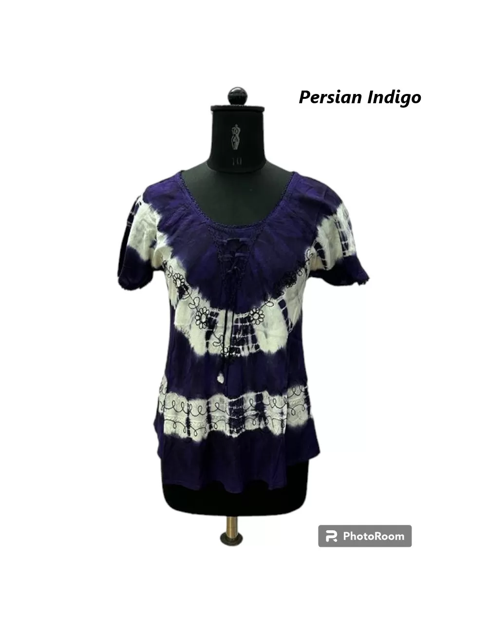 D-05 : Tie Dye Cap Sleeve Blouse