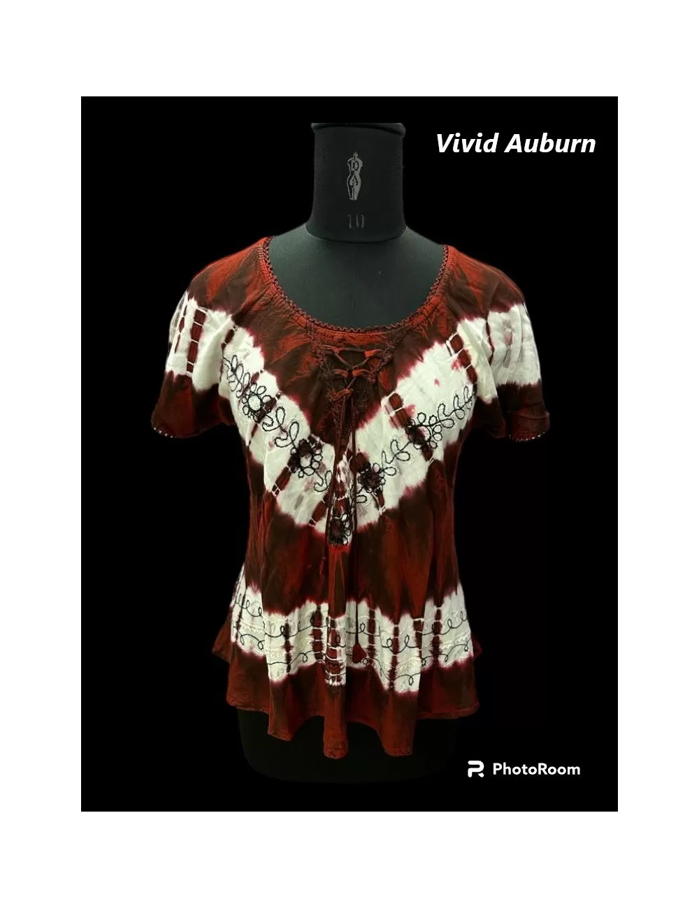 D-05 : Tie Dye Cap Sleeve Blouse