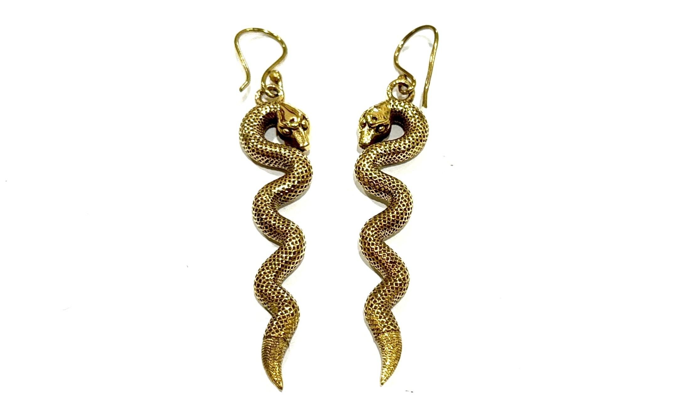 KEA-19 | Female King Cobra Earrings : Assorted Gold & Silver