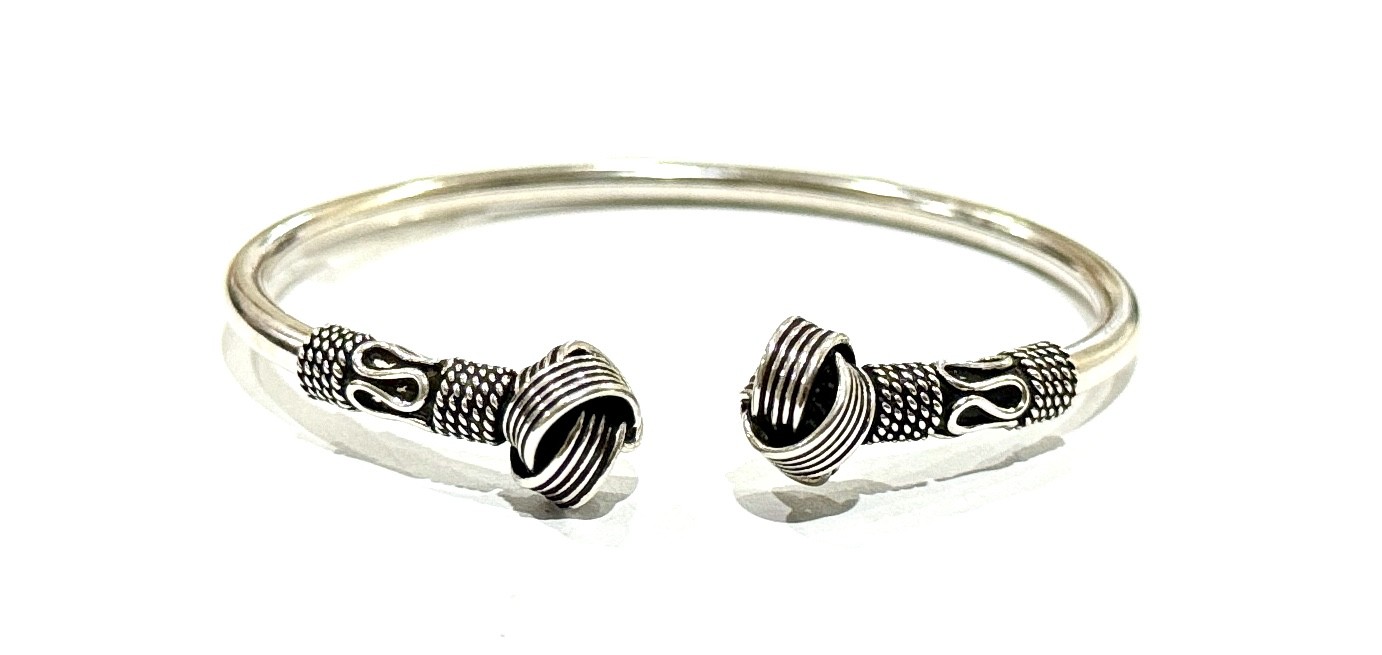 Sterling Silver Adjustable Kada