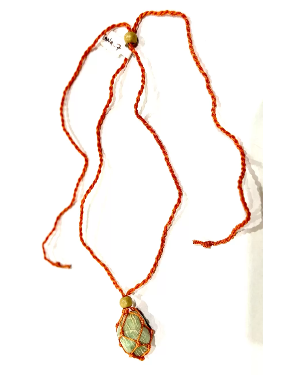GNG-7 : Macrame Crystal Pouch Necklace