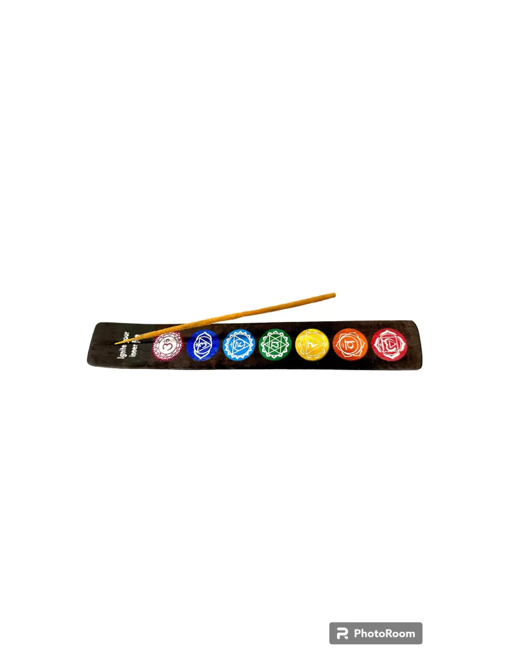 Wooden Flat Ash Catcher - Seven Chakra
