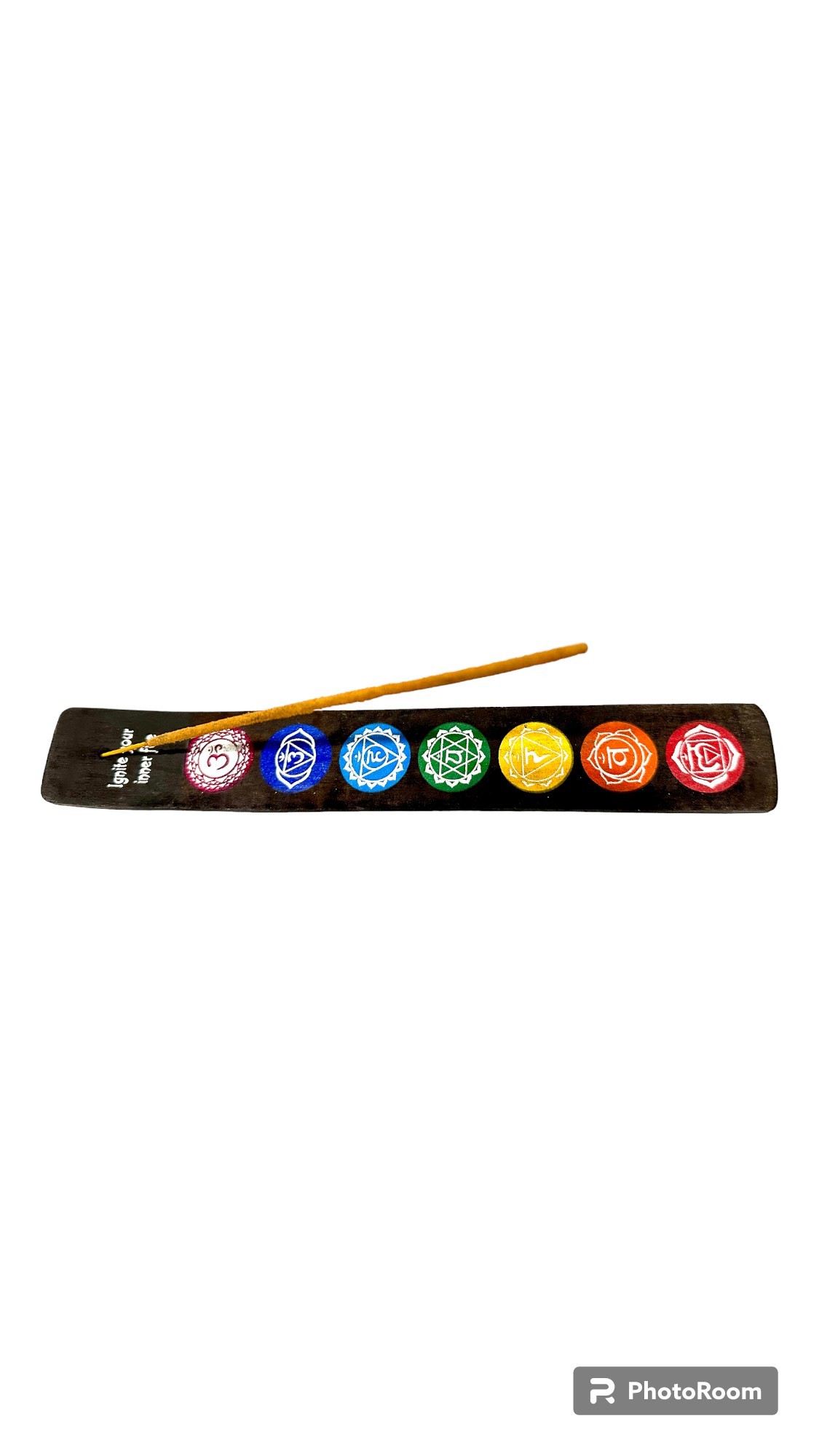 Wooden Flat Ash Catcher - Seven Chakra