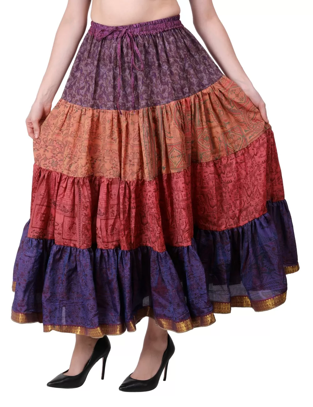 N-10 : Vintage Silk Skirt