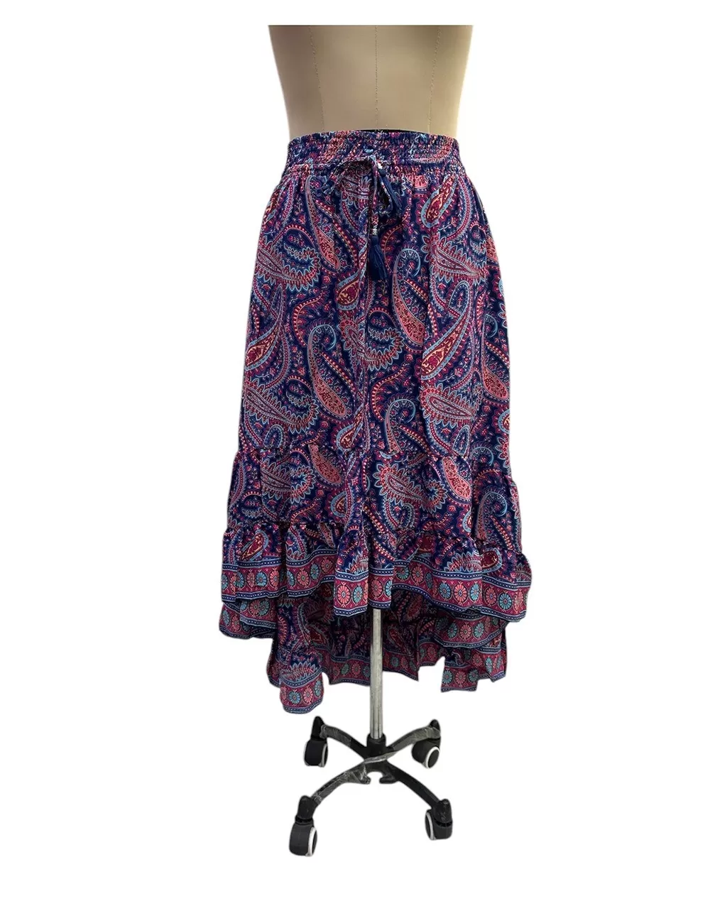 DB-53: Asymmetrical Silk Skirt