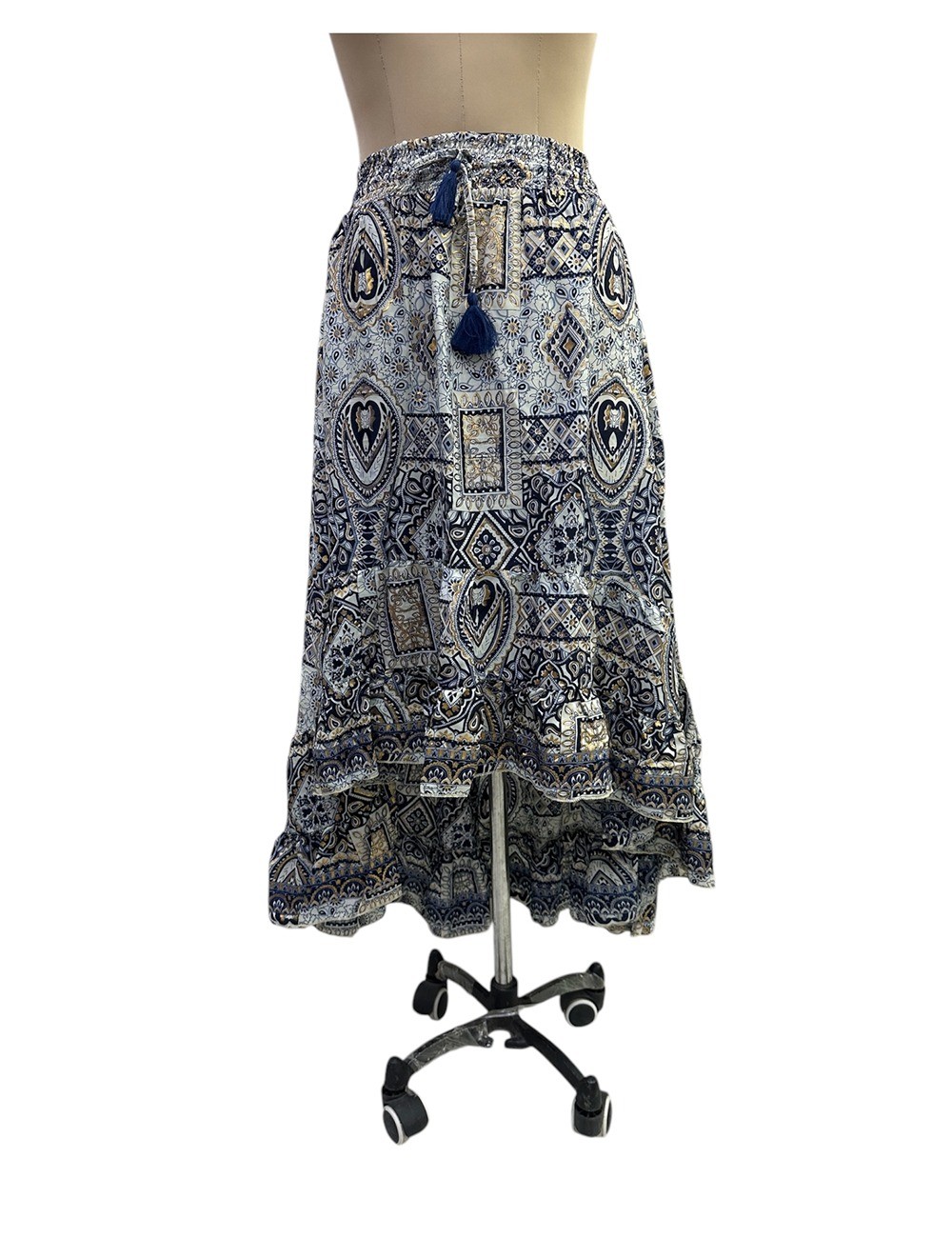DB-53: Asymmetrical Silk Skirt
