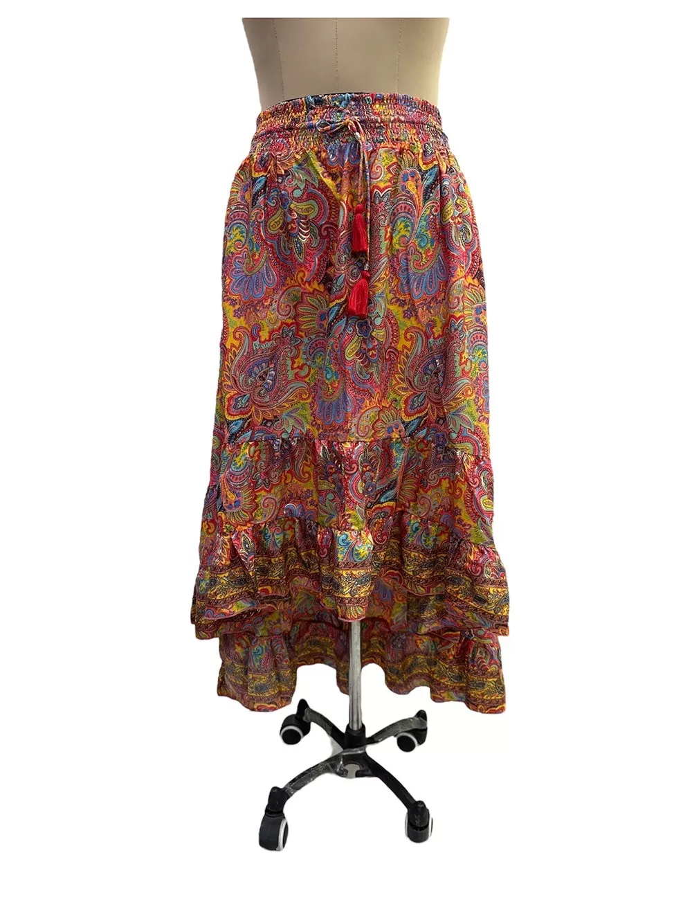 DB-53: Asymmetrical Silk Skirt