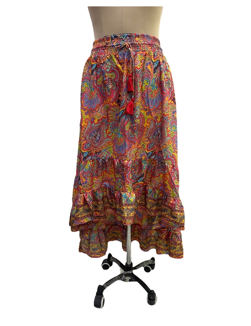 DB-53: Asymmetrical Silk Skirt