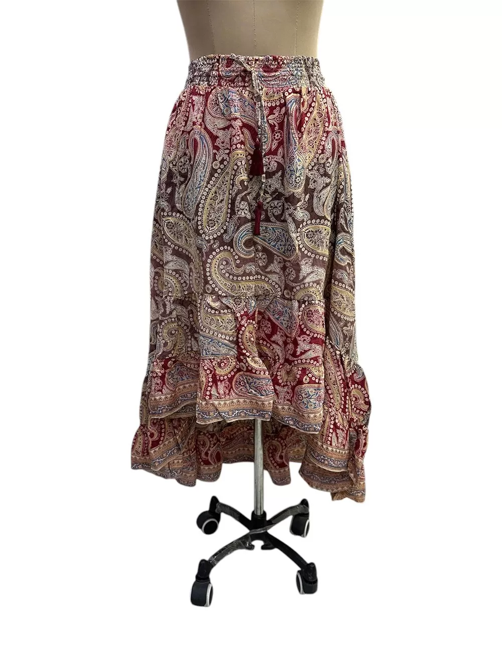 DB-53: Asymmetrical Silk Skirt