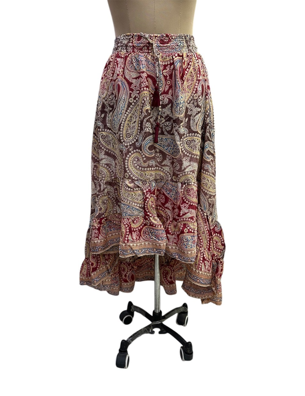 DB-53: Asymmetrical Silk Skirt