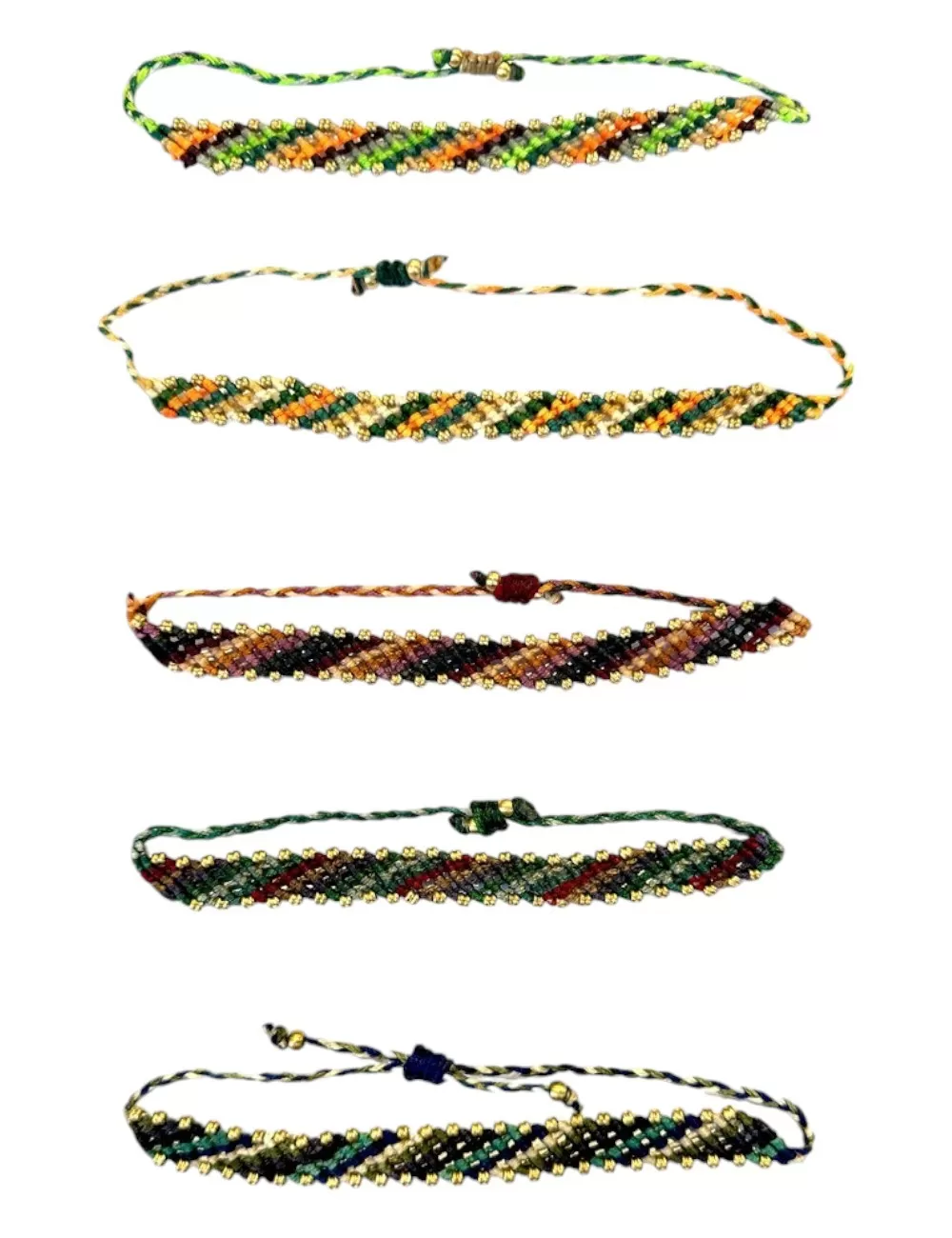 KBJ-31 : Colorful Macrame Bracelet with Beads