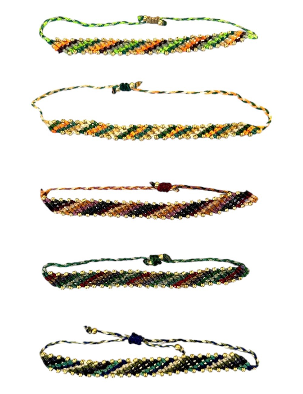 KBJ-31 : Colorful Macrame Bracelet with Beads