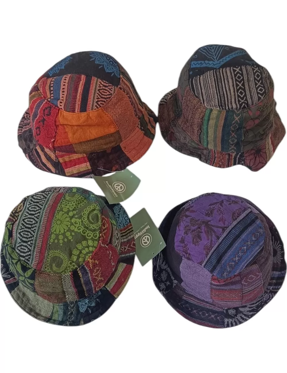 SF-77 : Hemp Patchwork Hats