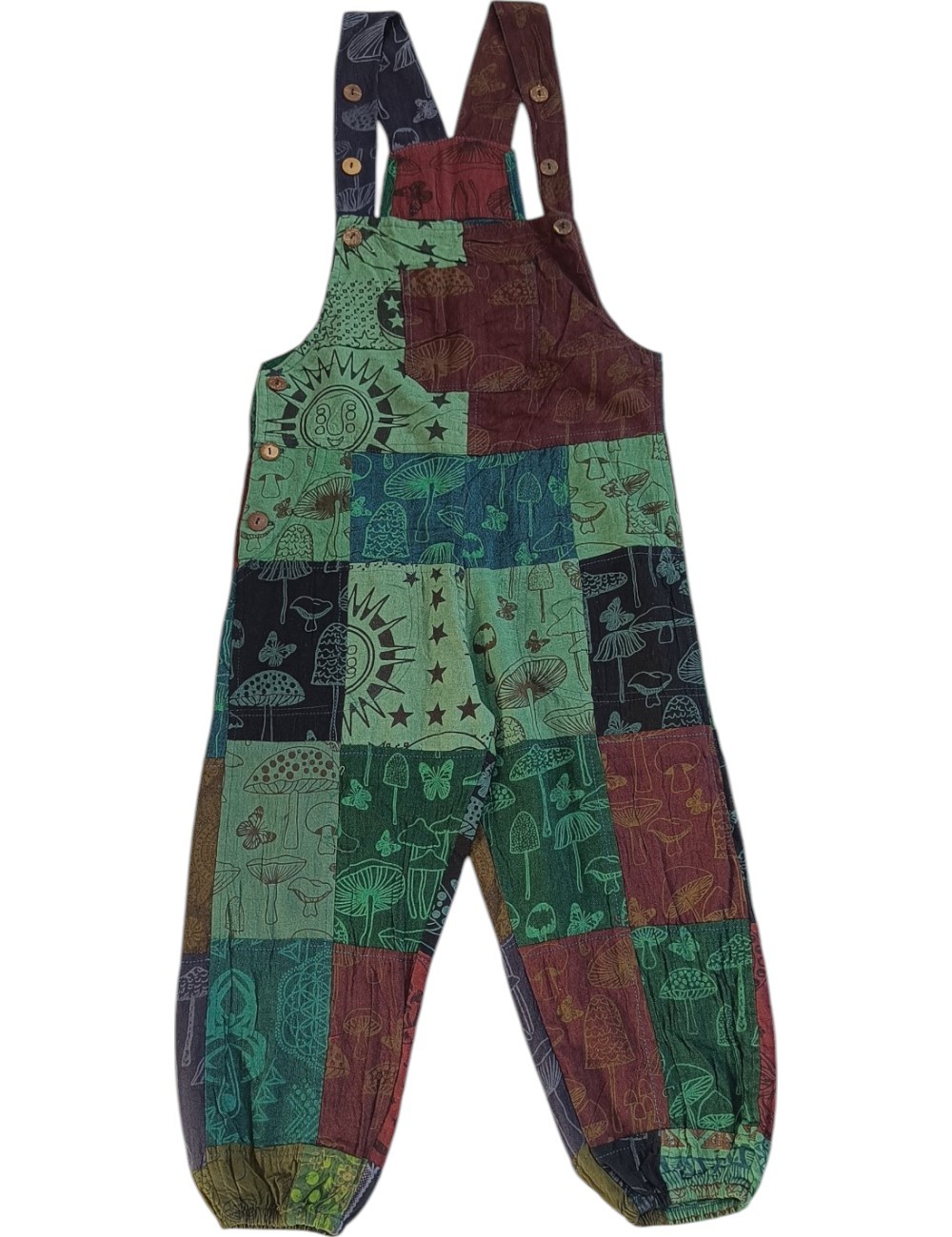 SF-81 : Kids Patchwork Overalls