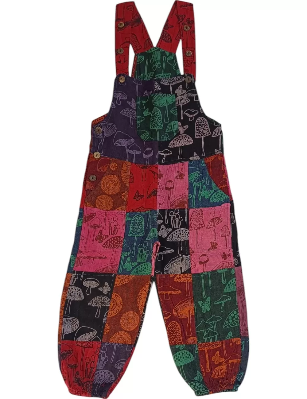 SF-81 : Kids Patchwork Overalls