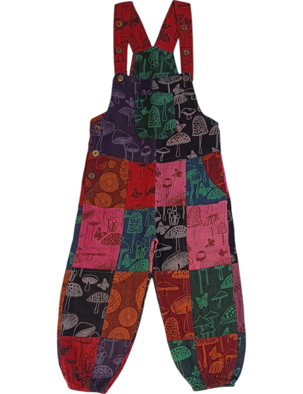 SF-81 : Kids Patchwork Overalls