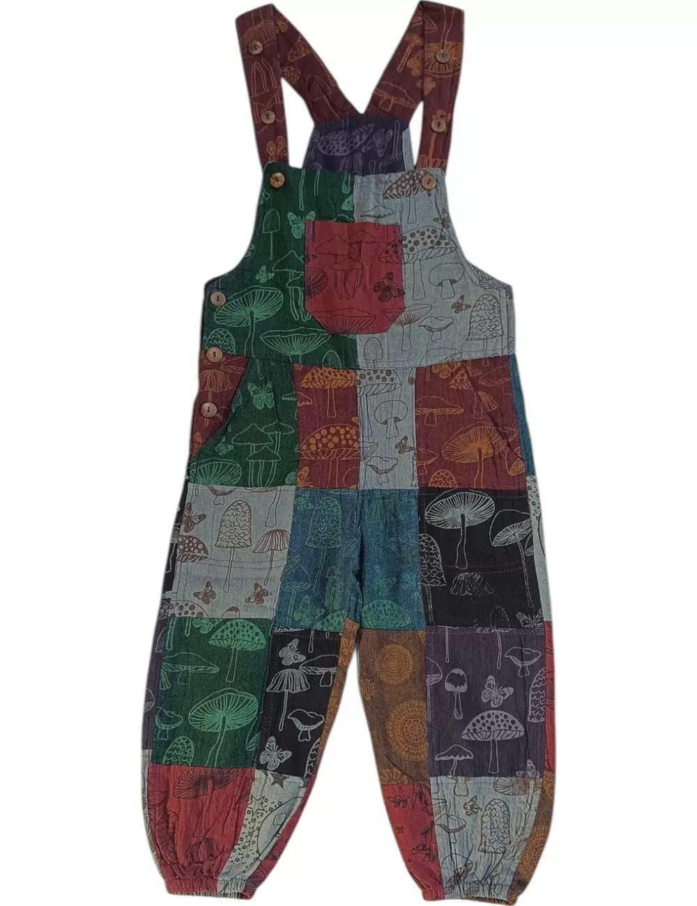 SF-81 : Kids Patchwork Overalls