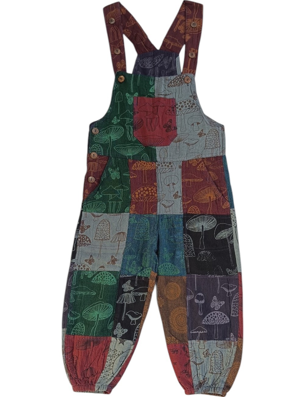 SF-81 : Kids Patchwork Overalls
