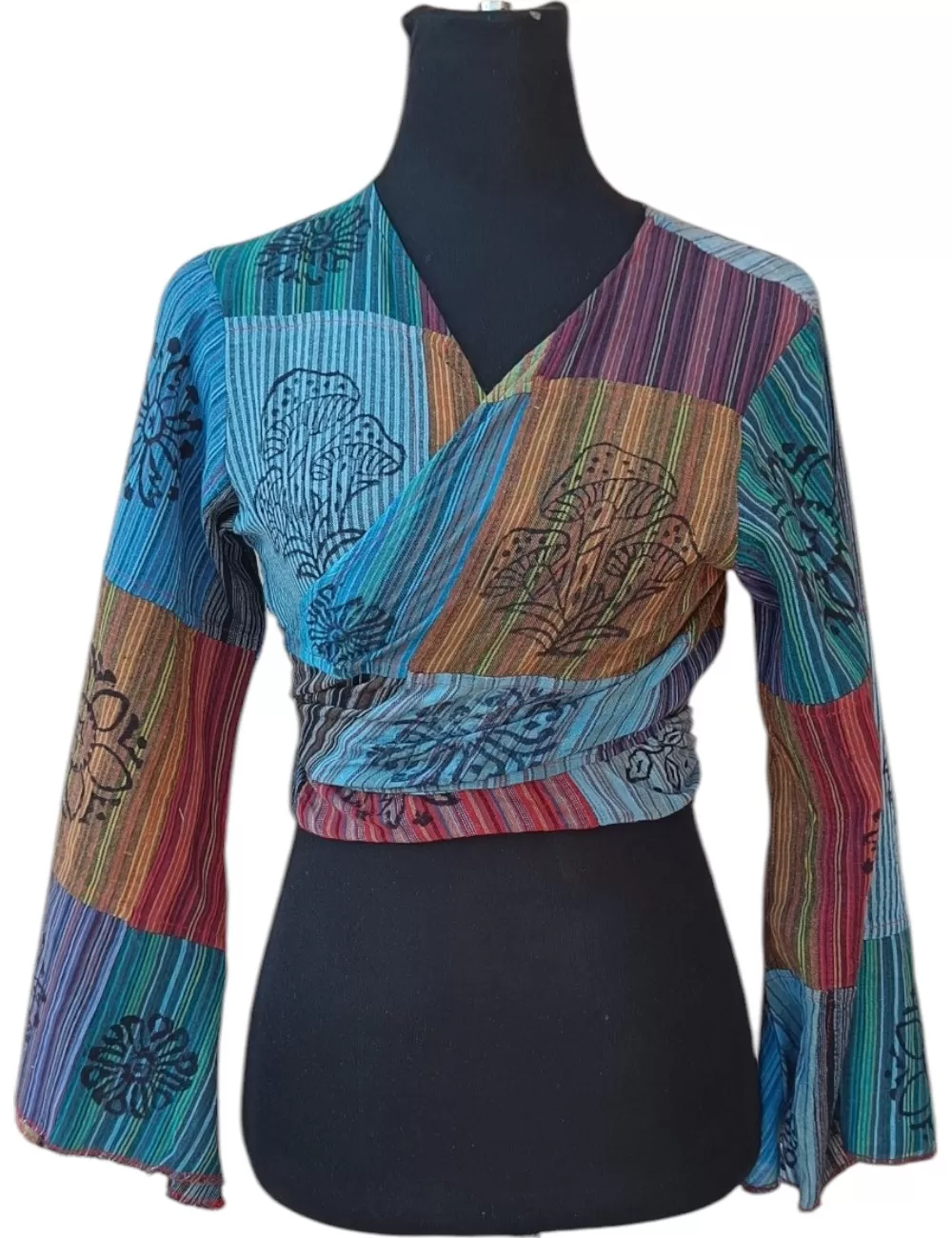 SF-83 : Patchwork Tie Top